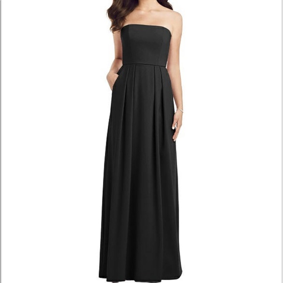 Dessy Collection Bridesmaid Dress with pockets - Picture 1 of 7